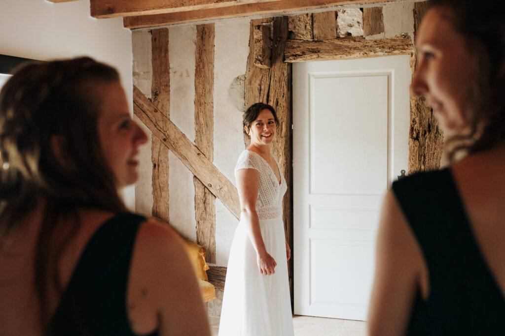 préparatifs de la mariée
